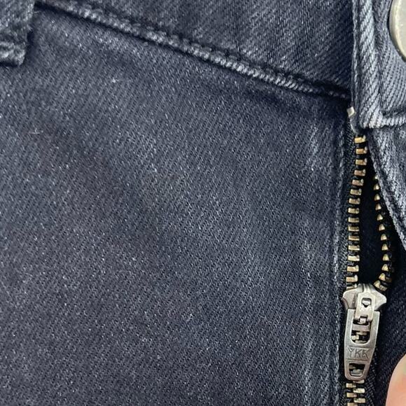 Reformation High Waist Skinny Jeans‎ Destroyed Faded Black Denim Size 24 - Picture 4 of 12